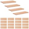 vidaXL Alfombras para escalones 20 uds. 70 x 25 x 2 cm Natural