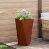 vidaXL Jardinera 2 pcs Oxidado 40 x 40 x 75 cm Acero autopatinable