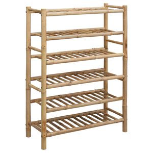 vidaXL Zapatero 68 x 28 x 96 cm Bamb&uacute; Natural