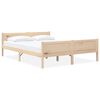 vidaXL Estructura de cama sin colch&oacute;n madera maciza de pino 160x200 cm