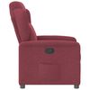 vidaXL Sill&oacute;n reclinable de tela rojo tinto