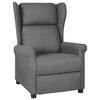 vidaXL Sill&oacute;n reclinable de tela gris claro