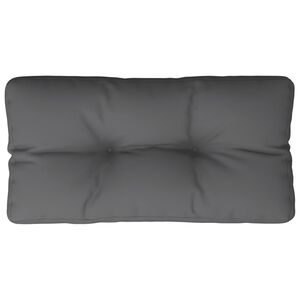 vidaXL Coj&iacute;n para sof&aacute; de palets de tela antracita 70x40x12 cm