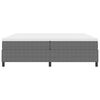 vidaXL Cama tipo Box Spring Gris claro y . 200 x 200 cm Tela de Pana