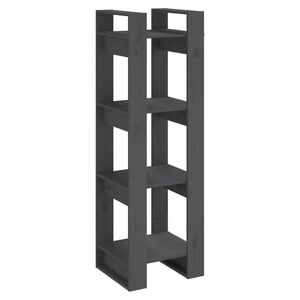 vidaXL Estanter&iacute;a/divisor de espacios madera pino gris 41x35x125 cm