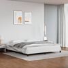 vidaXL Estructura de cama sin colch&oacute;n cuero sint&eacute;tico blanco 180x200cm