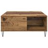 vidaXL Mesa de Caf&eacute; Madera envejecida 80 x 80 x 36,5 cm
