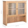 vidaXL Aparador de madera maciza de roble 110x33,5x105 cm