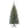 vidaXL Árbol de Navidad artificial con 150 LED Verde 120 cm PE y PVC