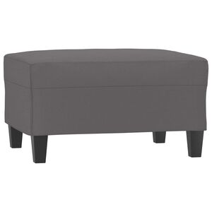 vidaXL Reposapi&eacute;s de cuero sint&eacute;tico gris 70x55x41 cm