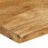 vidaXL Tablero de mesa borde natural madera maciza mango 160x40x2,5 cm