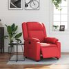 vidaXL Sill&oacute;n reclinable el&eacute;ctrico de cuero sint&eacute;tico rojo