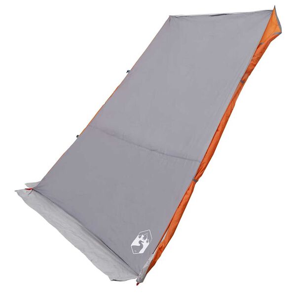 vidaXL Tienda para portón trasero Gris y naranja 190 x 150 x 185 cm