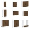 vidaXL Mueble cocina Porto roble marr&oacute;n 14 pzas madera contrachapada