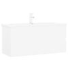 vidaXL Mueble con lavabo madera de ingenier&iacute;a blanco