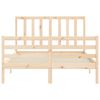 vidaXL Estructura de cama sin colch&oacute;n madera de pino blanca 140x200 cm