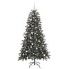 vidaXL Árbol de Navidad artificial Verde 180 cm PVC, Plástico y Acero