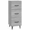 vidaXL Aparador madera de ingenier&iacute;a gris Sonoma 34,5x34x90 cm