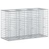 vidaXL Cama elevada de gavi&oacute;n 130 x 50 x 80 cm Acero Galvanizado
