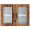 vidaXL Armario pared cocina puerta de cristal Kalmar madera vieja
