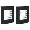 vidaXL Luz de pared exterior 2 pcs Negro 23.5 x 9 x 26 cm