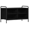 vidaXL Mueble de TV 140 x 39,5 x 50 cm Roble Negro