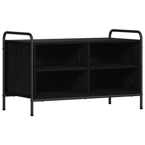 vidaXL Mueble de TV 140 x 39,5 x 50 cm Roble Negro
