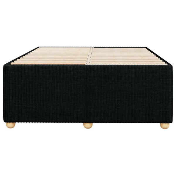 vidaXL Estructura de cama sin colchón tela negro 120x200 cm