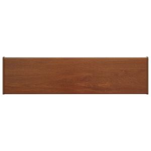vidaXL Umbral de Ventana Madera Marr&oacute;n 60 x 20 x 4,5 cm PVC