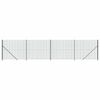 vidaXL Cerca de alambre con brida verde 1,4x10 m