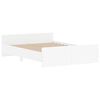 vidaXL Estructura de cama con cabecero piecero blanco 135x190 cm