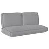 vidaXL Juego de Cojines Tela Oxford Gris 120 x 60 x 52 cm