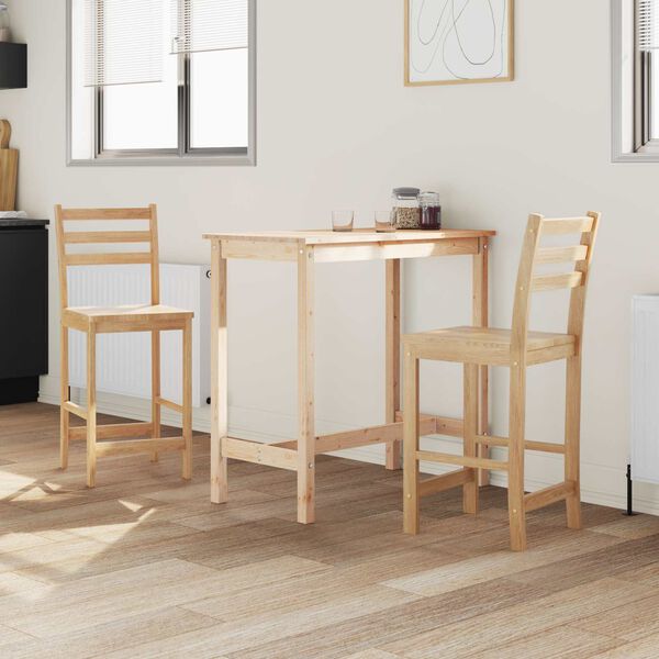 vidaXL Sillas de comedor 2 pcs Natural 40 x 47,5 x 99,5 cm