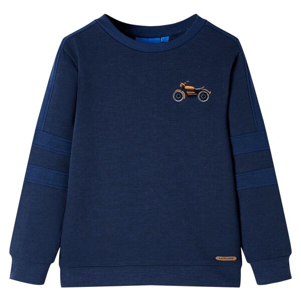Sudadera infantil azul marino m&eacute;lange 128