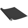 vidaXL L&aacute;minas autoadhesivas muebles PVC negro 500x90 cm