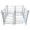 vidaXL Corral para ovejas de 4 paneles acero galvanizado 137x137x92 cm
