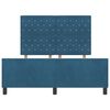 vidaXL Cama tipo Box Spring Azul Oscuro 140 x 190 cm Terciopelo