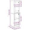 vidaXL Alacena Madera Vieja 35 x 37 x 142 cm Madera contrachapada