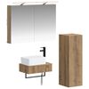 vidaXL Juego de Muebles de Ba&ntilde;o 4 uds. Roble artisan