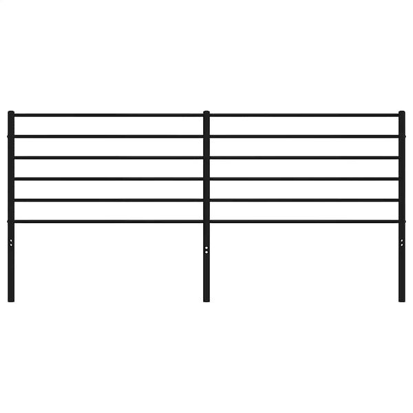 vidaXL Cabecero de metal negro 193 cm