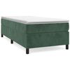 vidaXL Estructura de cama con somier terciopelo verde oscuro 90x200cm