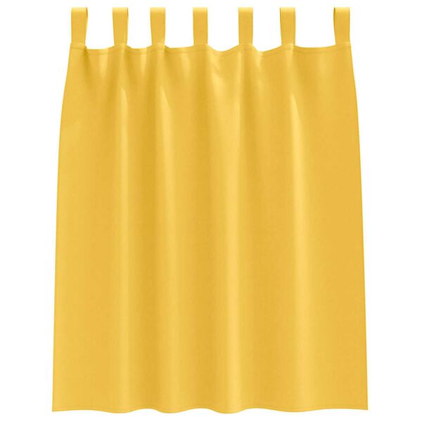 vidaXL Cortinas Opacas con Anillas 2 pcs Amarillo Mostaza 140 x 140 cm