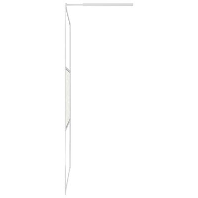 vidaXL Mampara de ducha accesible vidrio ESG diseño piedras 140x195 cm
