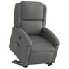 vidaXL Sill&oacute;n el&eacute;ctrico reclinable elevable de tela gris oscuro