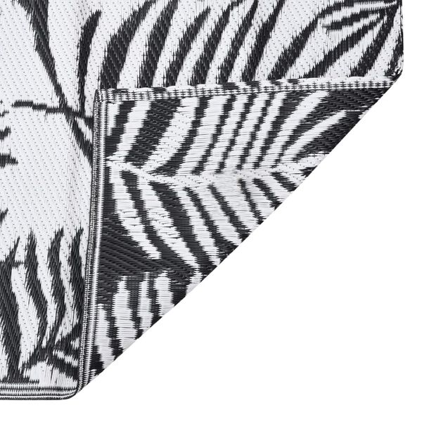 vidaXL Alfombra de exterior ARAKIL negra 80x250 cm PP