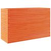 vidaXL Jardinera madera maciza de pino marr&oacute;n cera 110x40x68,5 cm