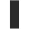 vidaXL Mueble de esquina madera contrachapada negro 33x33x100 cm