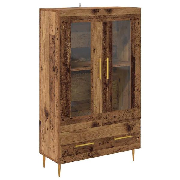 vidaXL Alacena con caj&oacute;n Madera Vieja 69,5 x 31 x 115 cm