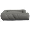 vidaXL Coj&iacute;n para perros con almohadas tela oxford gris 89x75x19 cm