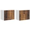 vidaXL Panel de lavaplatos Kalmar 2 pcs Madera vieja 50 x 31 x 40 cm